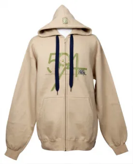 594 - Good Disease Men's Zip Hoodie, Khaki