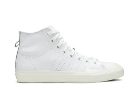 Adidas Nizza RF High Recon Leather 'Triple White' Sneakers, white