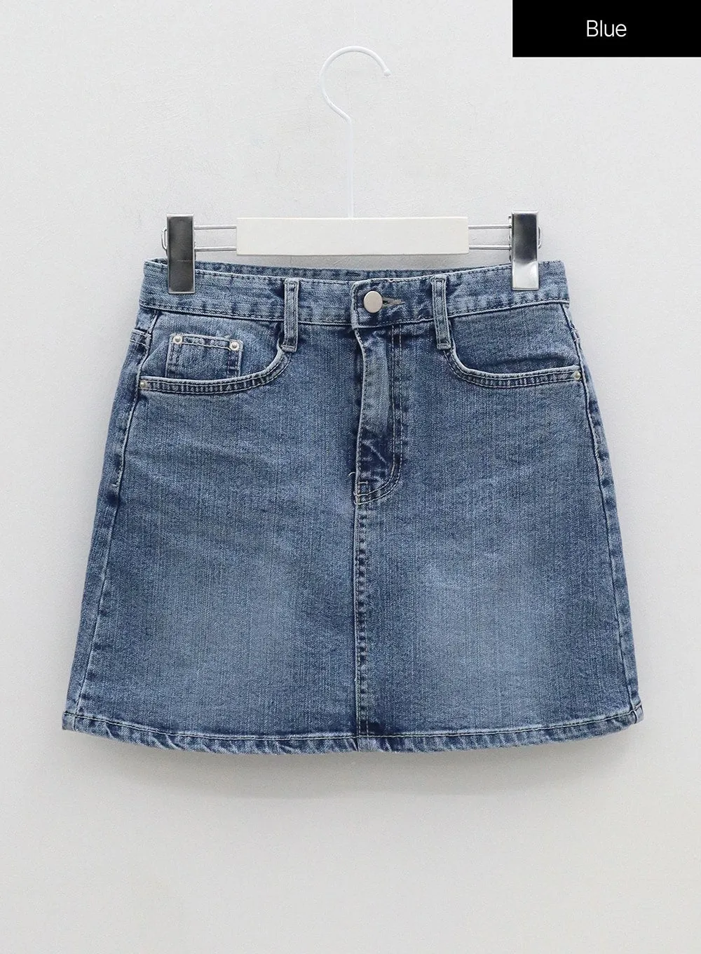 Blue Denim Mini Skirt OM329