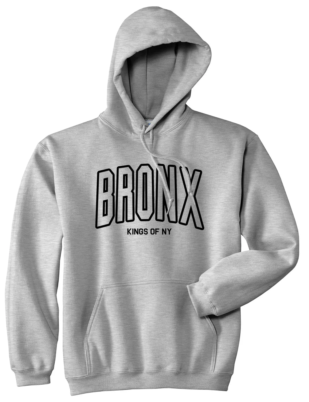 BRONX College Outline Mens Pullover Hoodie