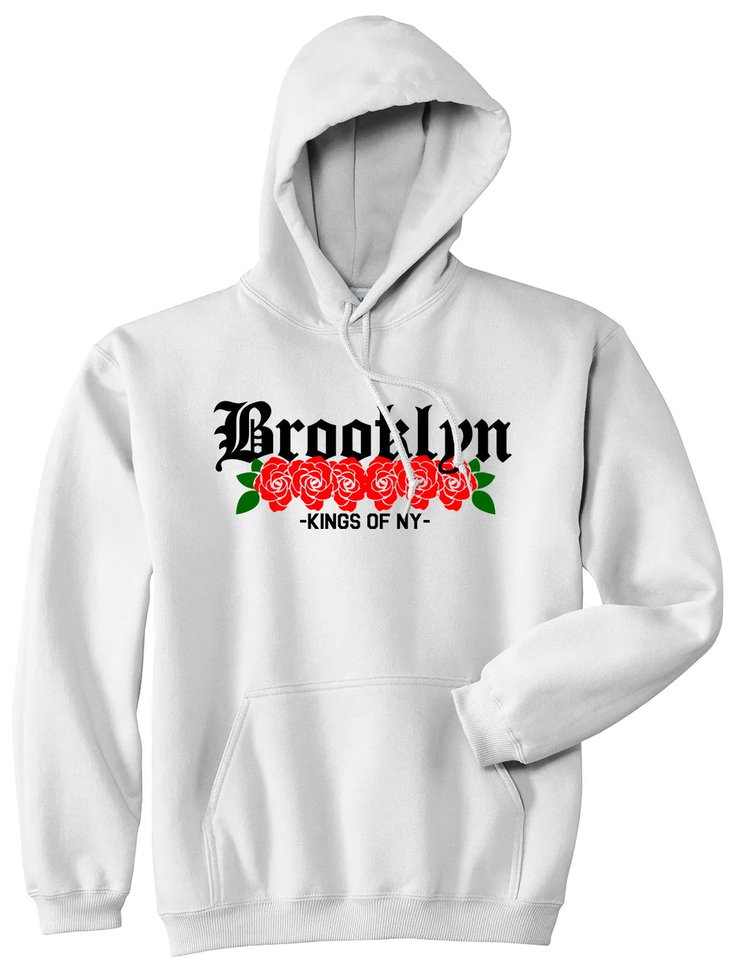 Brooklyn Roses Kings Of NY Mens Pullover Hoodie