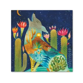 Coyote Desert Dreams Paper Beverage Napkins