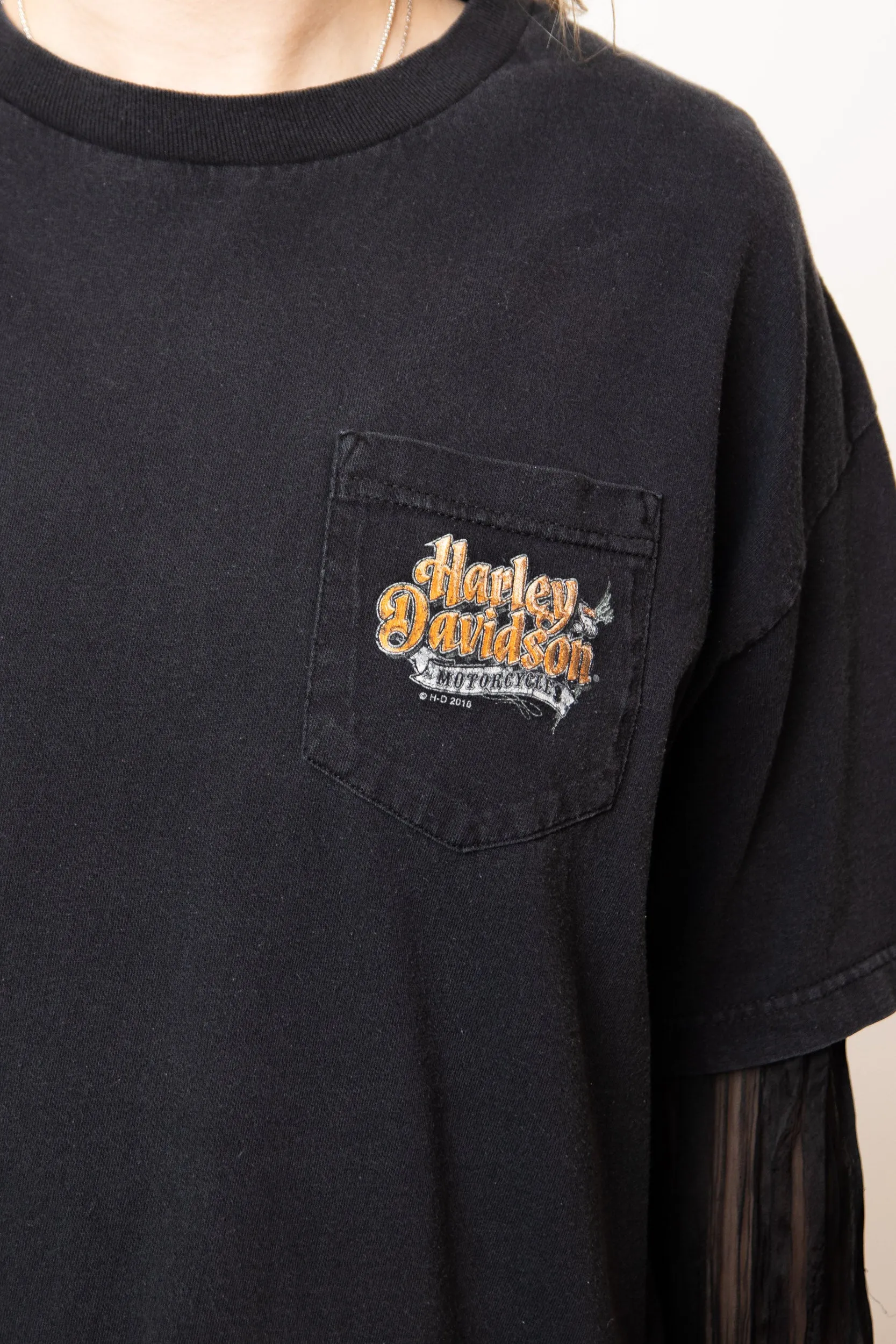 Daisy Street Regen Harley Davidson Pocket T-Shirt