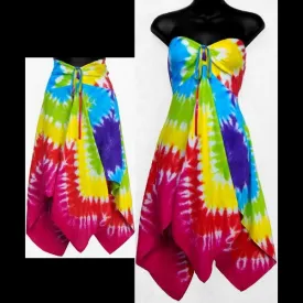 Diamond Tie-Dye Convertible Top/Skirt