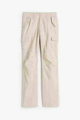 H&M Low-waist Cargo pants, light beige