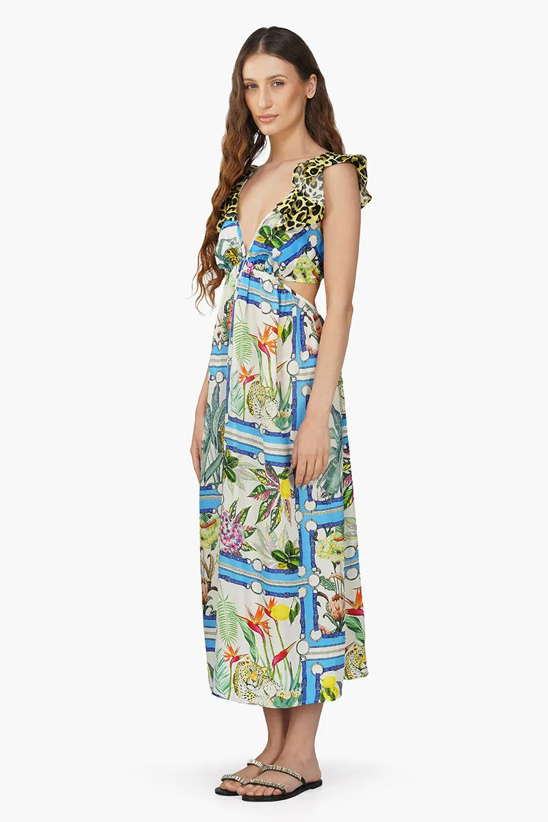 Jungle Paradise Printed Maxi Dress