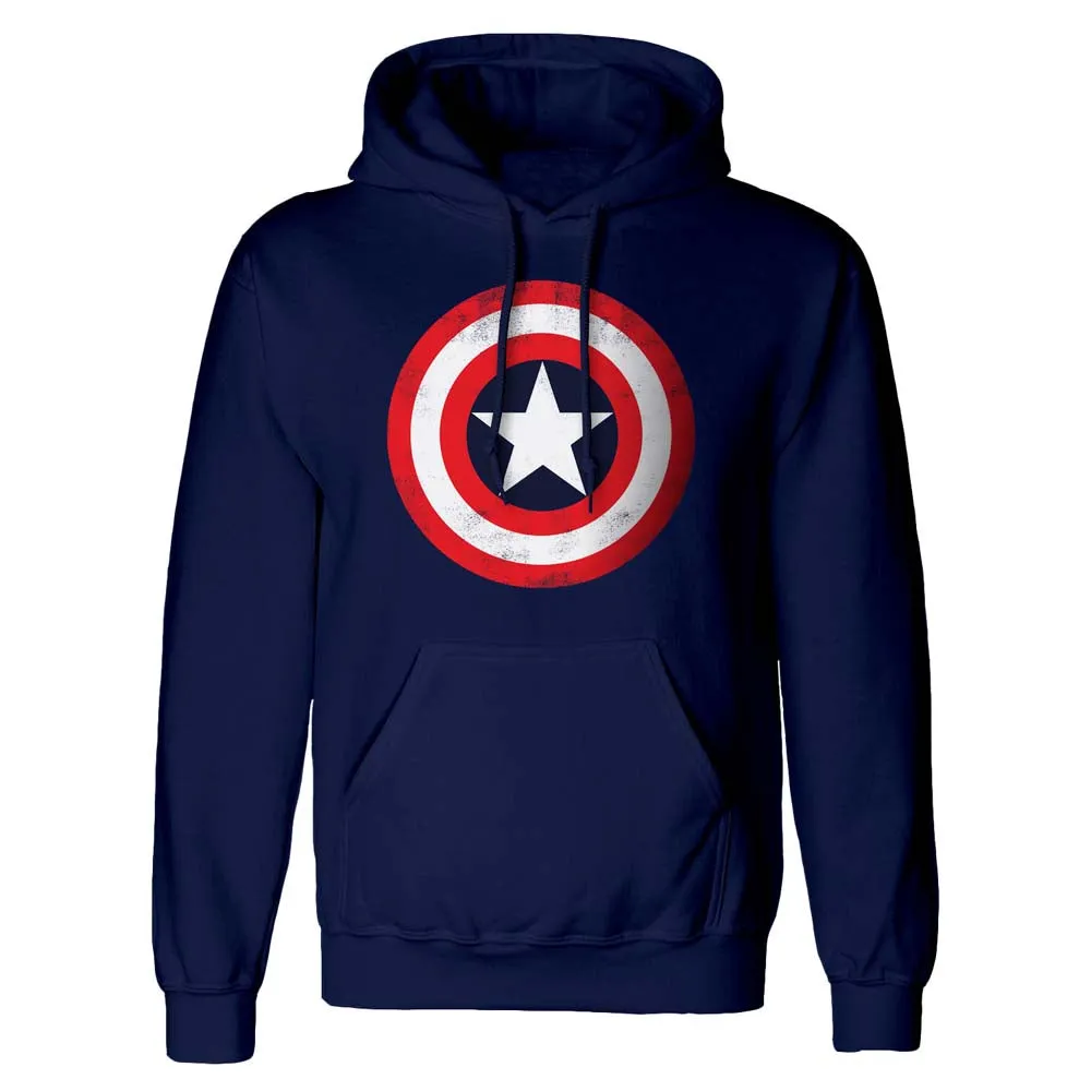 Marvel Comics Captain America Shield Distressed Hoodie