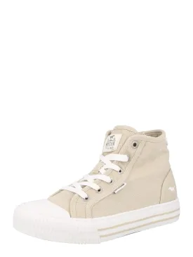 Mustang high top sneakers, beige