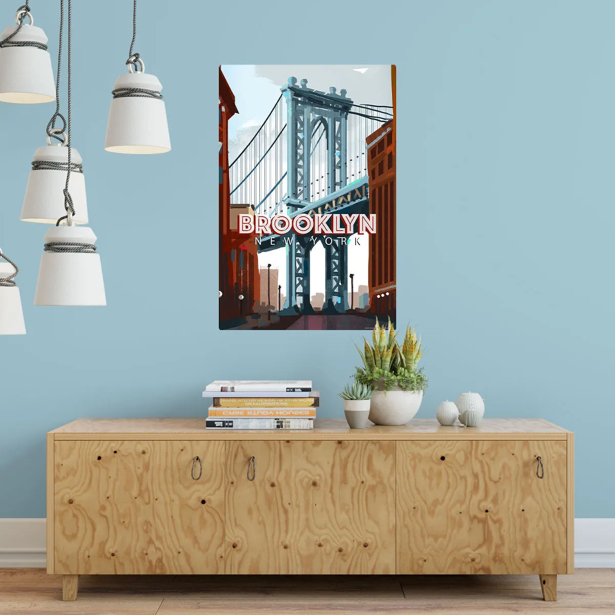 New York Brooklyn Bridge State Travel Decal