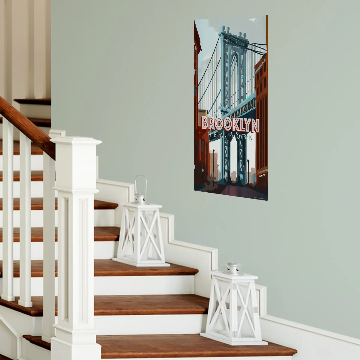 New York Brooklyn Bridge State Travel Decal