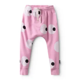 NUNUNU French Side Eye Baggy Pants Super Pink