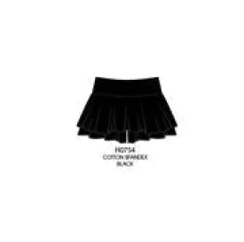 Paper Flower Ruffle Short/Skirt | Black