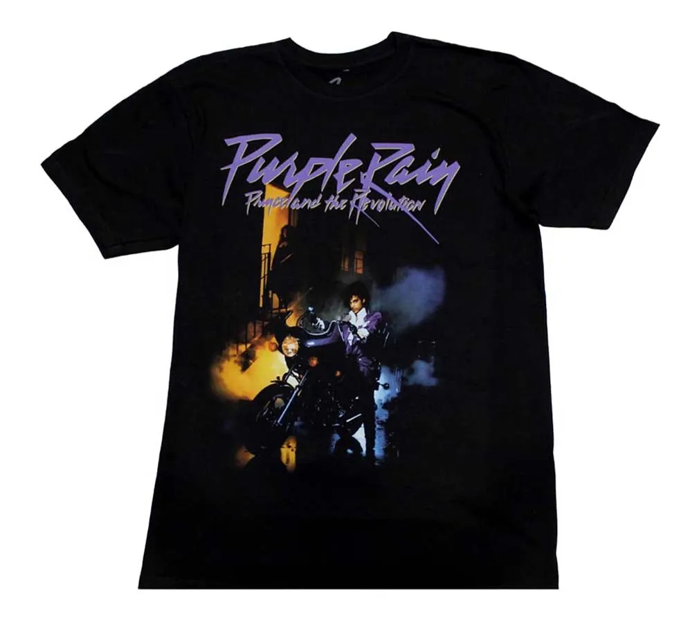 Prince Purple Rain Mens T Shirt Black