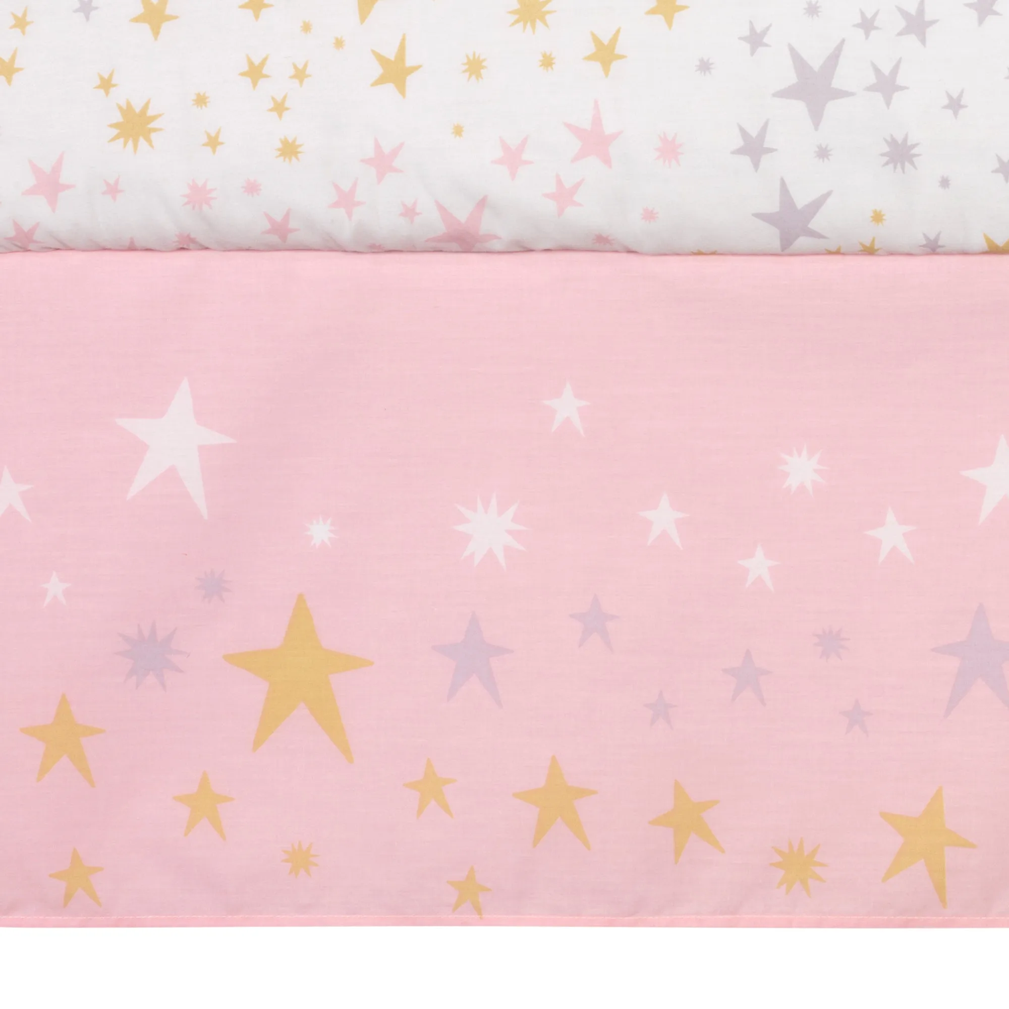 Rainbow Unicorn 4-Piece Crib Bedding Set