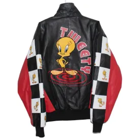 Rare Tweety Bird Looney Tunes Excelled Leather Jacket (XL)