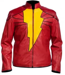 Shazam Real Red Men's leather jacket