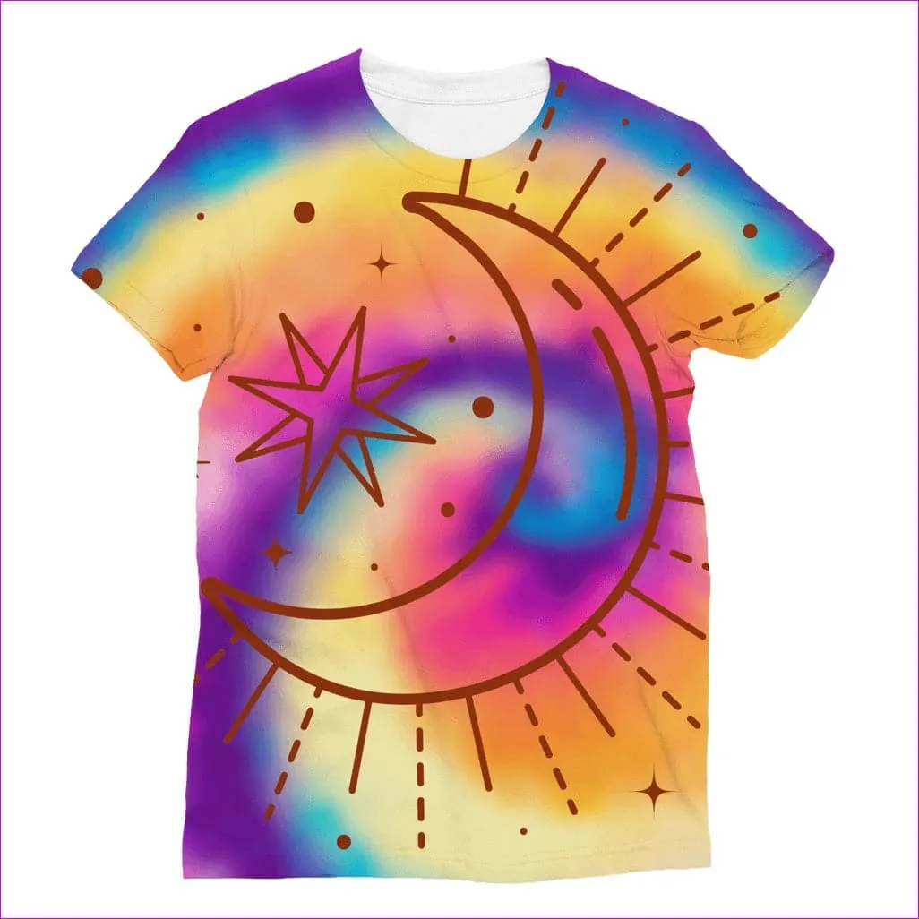 Tie-Dye Moon Classic Sublimation Women's T-Shirt