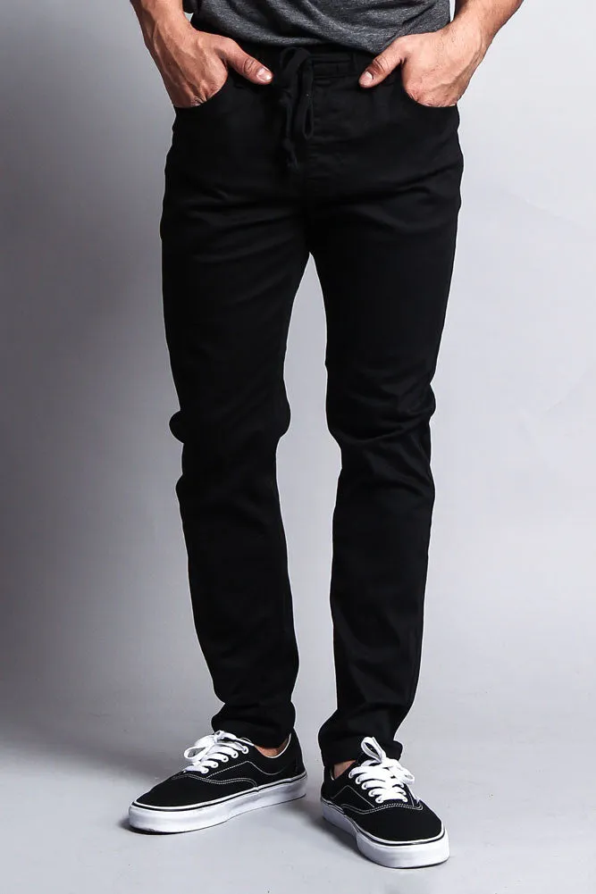 Twill Open Cuff Jogger Pants