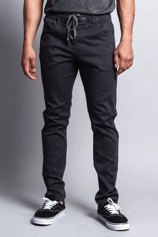 Twill Open Cuff Jogger Pants