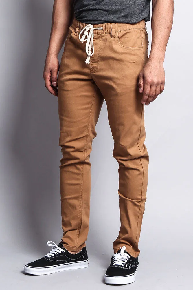 Twill Open Cuff Jogger Pants