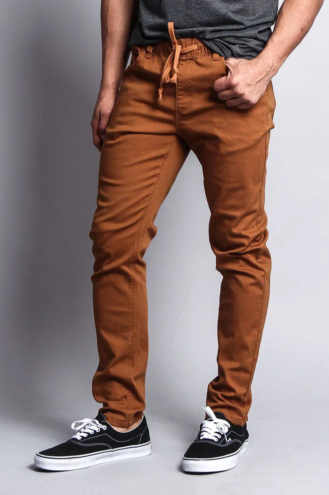 Twill Open Cuff Jogger Pants