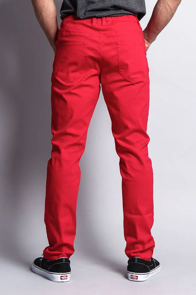 Twill Open Cuff Jogger Pants